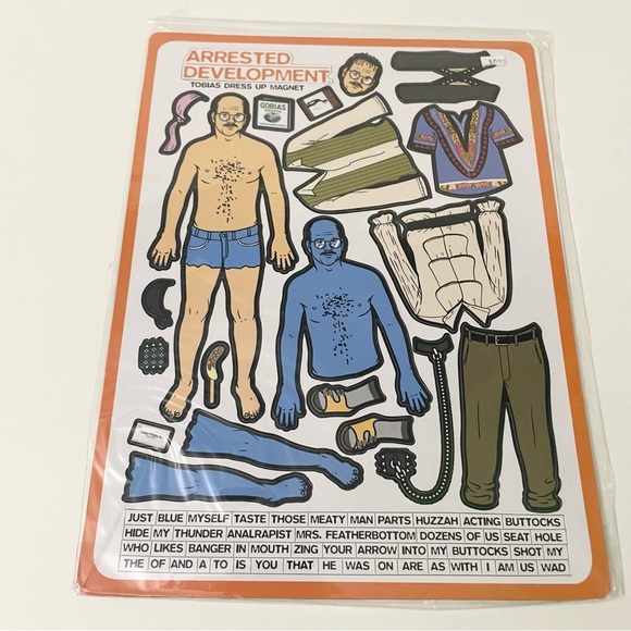2015 Lot of 2 Arrested Development Tobias Dress Up Magnet David Cross - Picture 2 of 16